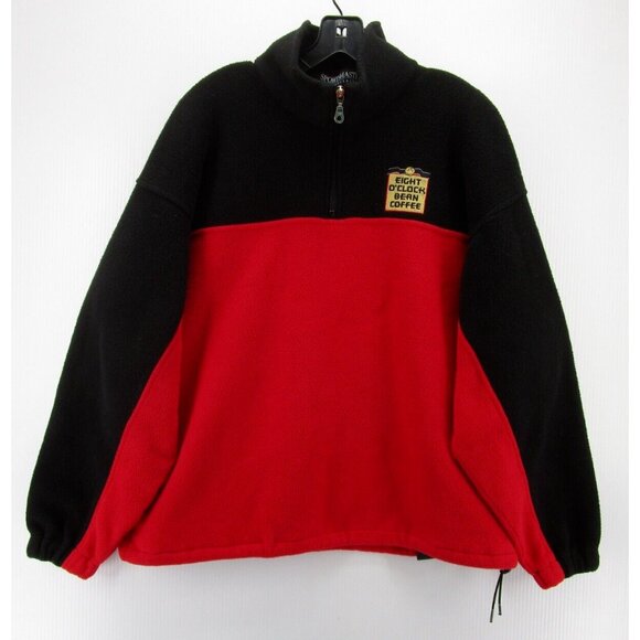 VINTAGE Sweatshirt Large Red Eight O Clock Fleece Sportsmaster USA - Picture 1 of 12